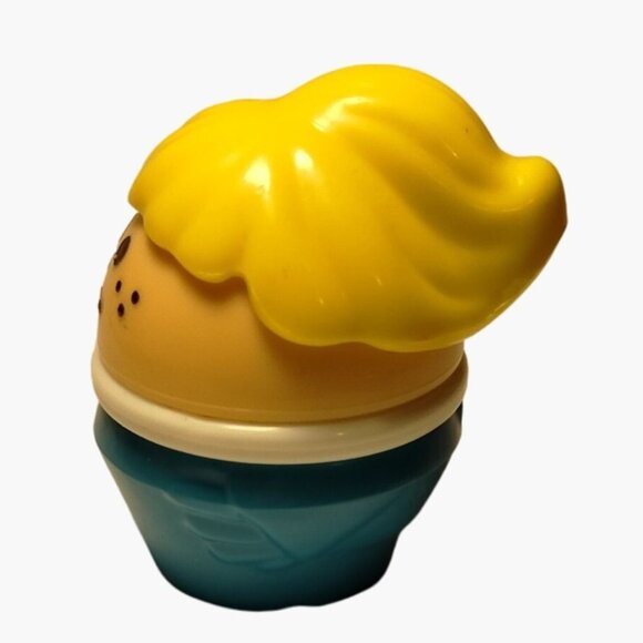 Little Tikes Toddle Tots Girl Blonde Hair Ponytail Blue TOT Round Hole Vintage - Picture 2 of 8